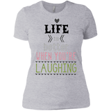 Life is Better When You're Laughing Ladies' Boyfriend T-Shirt