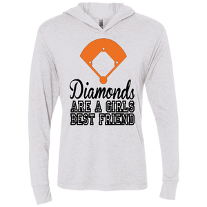 Diamond are a Girls Best Friend Unisex Triblend LS Hooded T-Shirt