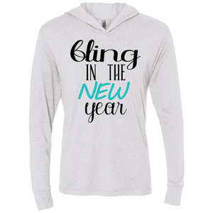 Bling in the New Year Unisex Triblend LS Hooded T-Shirt