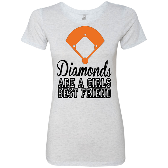 Diamond are a Girls Best Friend Ladies' Triblend T-Shirt