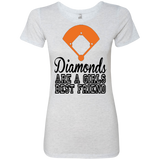 Diamond are a Girls Best Friend Ladies' Triblend T-Shirt