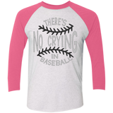 There's no crying in Baseball Tri-Blend 3/4 Sleeve Baseball Raglan T-Shirt