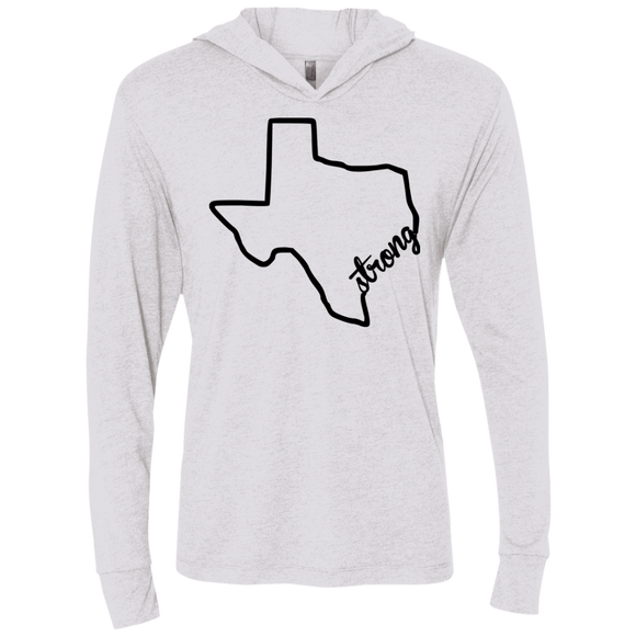 Texas Strong Unisex Triblend LS Hooded T-Shirt