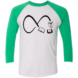 Infinity Books Tri-Blend 3/4 Sleeve Baseball Raglan T-Shirt