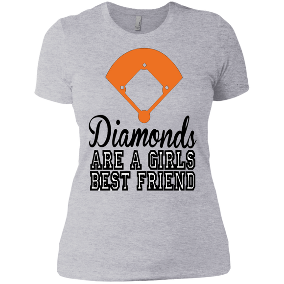 Diamond are a Girls Best Friend Ladies' Boyfriend T-Shirt