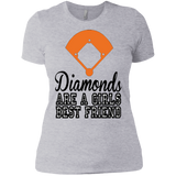 Diamond are a Girls Best Friend Ladies' Boyfriend T-Shirt