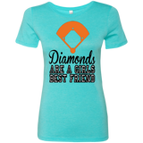 Diamond are a Girls Best Friend Ladies' Triblend T-Shirt