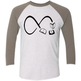 Infinity Books Tri-Blend 3/4 Sleeve Baseball Raglan T-Shirt