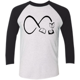 Infinity Books Tri-Blend 3/4 Sleeve Baseball Raglan T-Shirt