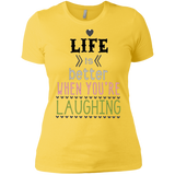 Life is Better When You're Laughing Ladies' Boyfriend T-Shirt