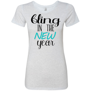 Bling in the New Year Ladies' Triblend T-Shirt