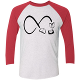 Infinity Books Tri-Blend 3/4 Sleeve Baseball Raglan T-Shirt