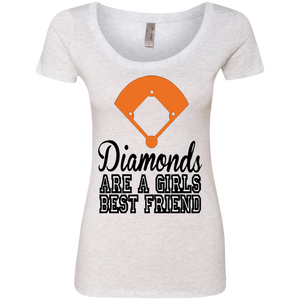 Diamond are a Girls Best Friend Ladies' Triblend Scoop