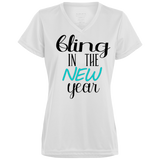 Bling in the New Year Ladies' Wicking T-Shirt