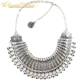 Collar Coin Crystal Maxi Choker Pendant & Necklace