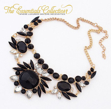 Rhinestone Big Collar Crystal Choker Pendants & Necklaces