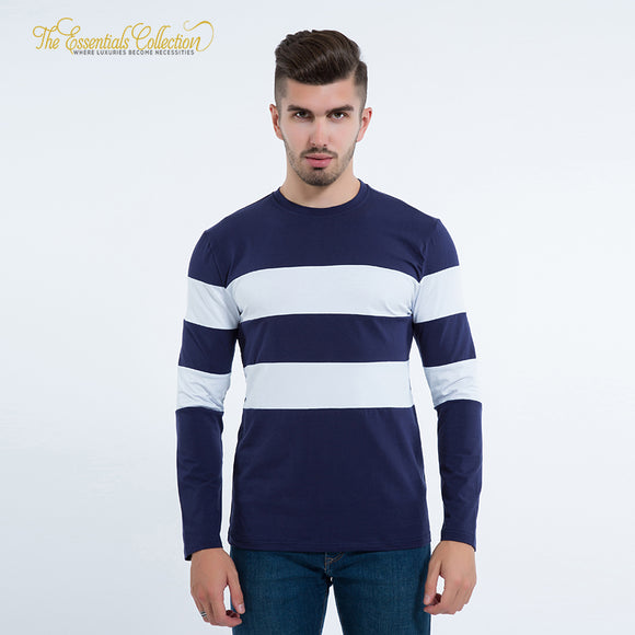 Men's  O Neck Striped Long Sleeve T-Shirt Tops