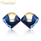 Crystal Rhinestone Square Stud Earrings