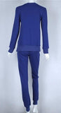 Solid Sportswear Suit Woman Irregular Hoodies Set Costumes
