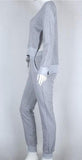 Solid Sportswear Suit Woman Irregular Hoodies Set Costumes