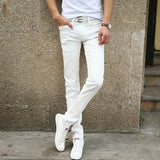 Men's Casual Stretch Skinny Jeans Trousers Tight Pants