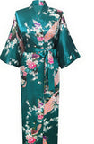 Sleepwear Silk Casual Bathrobe Long Nightgown
