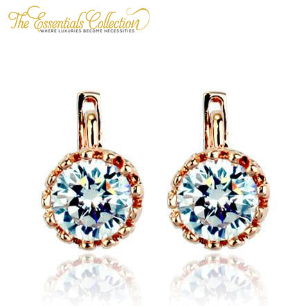 Genuine Austrian Crystal Crown Earrings