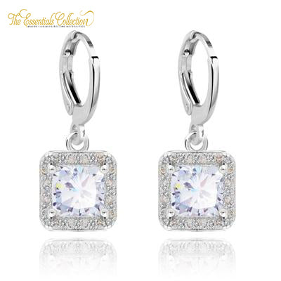 Zircon Gem Small Dangler Earrings