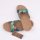 Cross Belt Silent Sweat Slippers