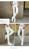 Men's Casual Stretch Skinny Jeans Trousers Tight Pants