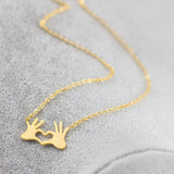 Stainless Steel Chain Double Hand Love Heart Pendants & Necklaces
