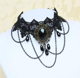Gothic Choker Tattoo Tassel Punk Style Lace Pendant & Necklace