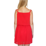 Chiffon V Neck Sleeveless Mini  Beach Party  Dress