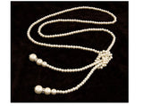 Pearl Long Statement Necklace