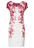 Casual Floral Bodycon Polyester Backless Party Dress