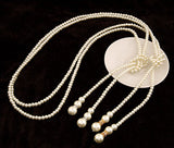 Pearl Long Statement Necklace